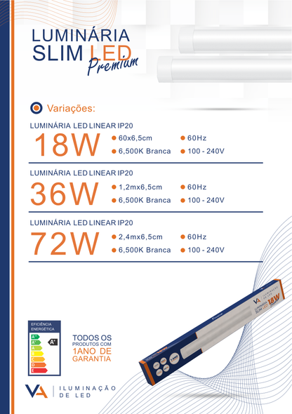 Luminária Slim Led
